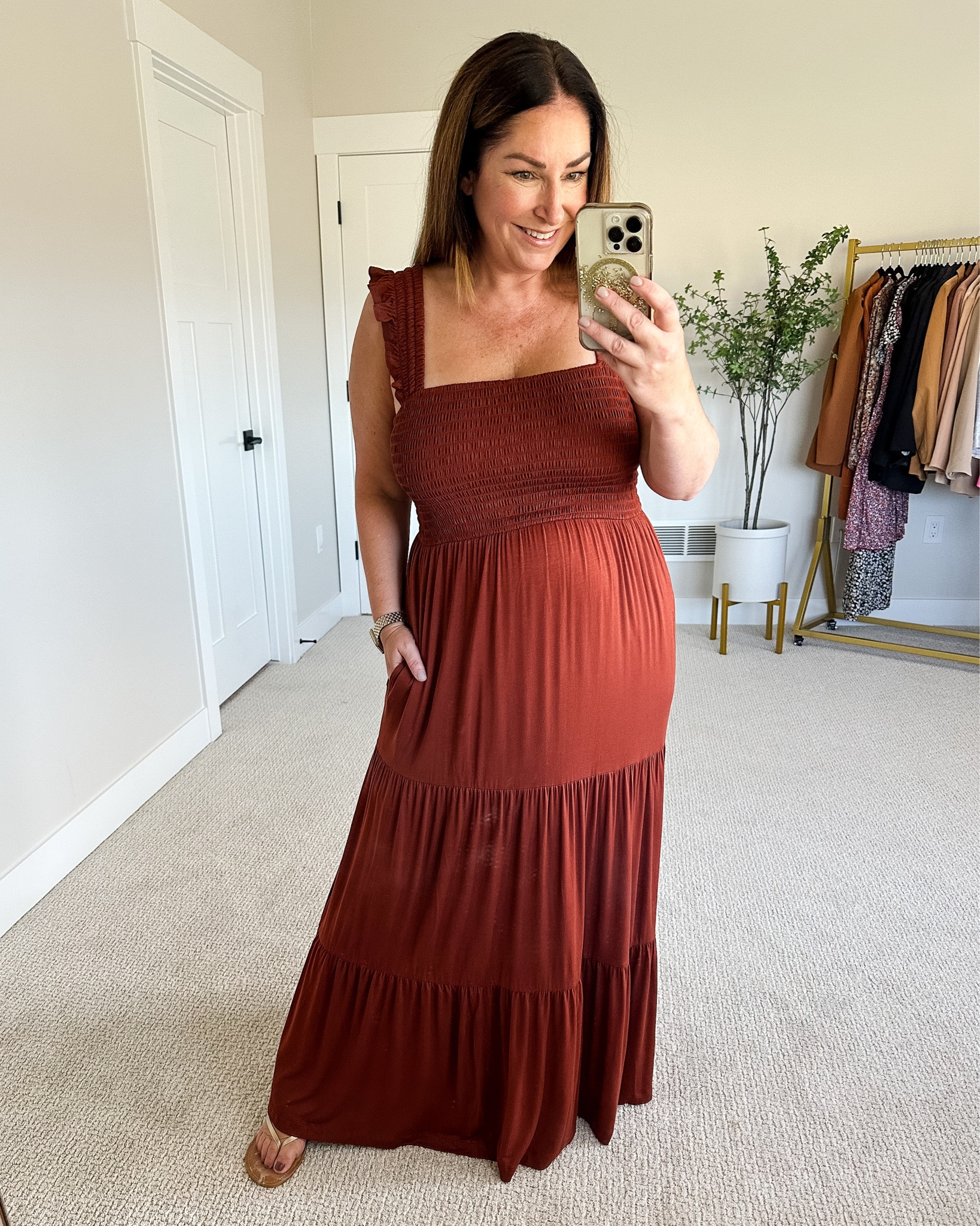 Maxi Dress with Built in Bra