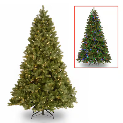 National Tree Company 6.5-ft Douglas fir Pre-lit Artificial Christmas Tree with Multicolor LED Li... | Lowe's
