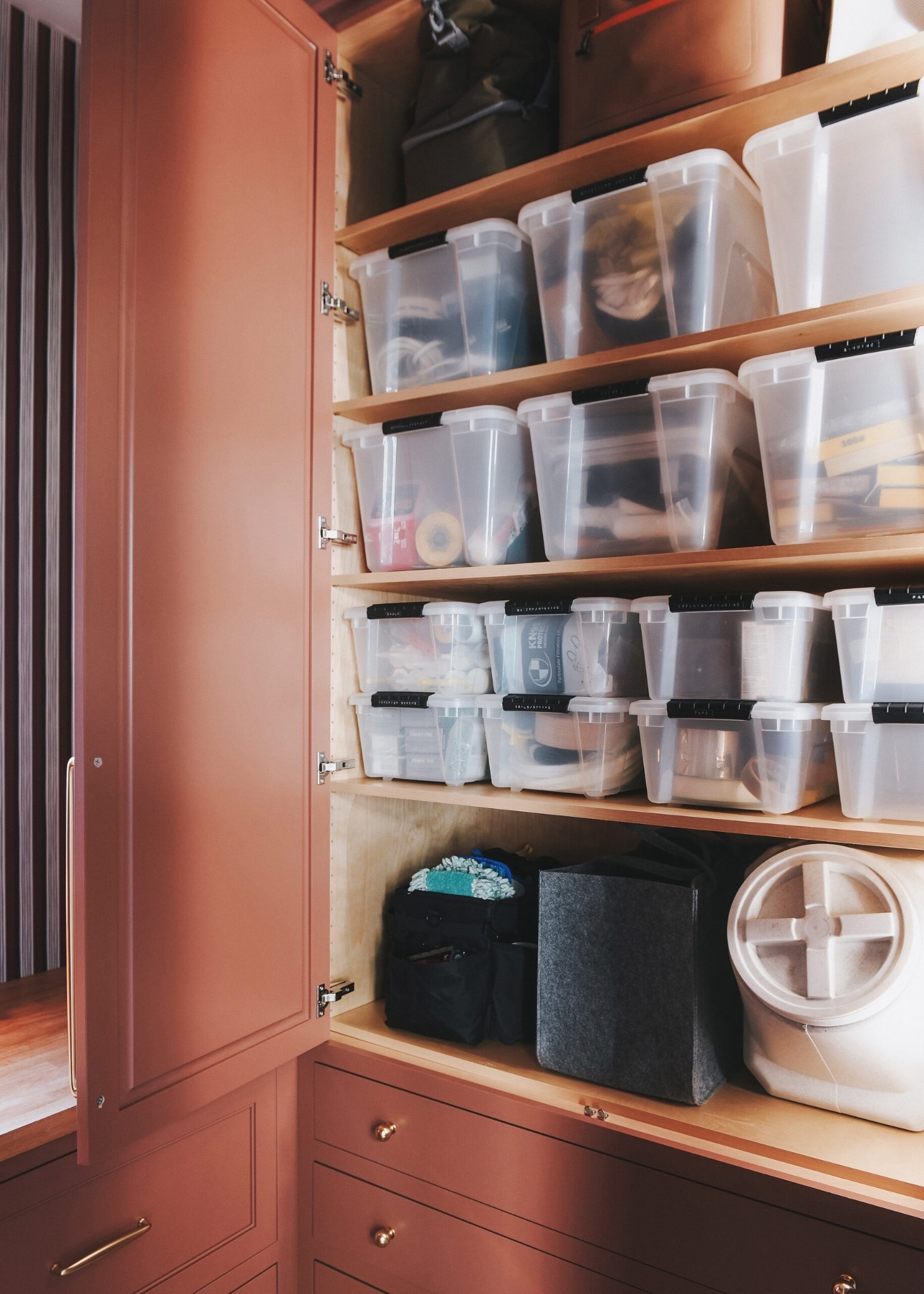 The locking lids and stacking capabilities make these affordable bins assure bet for any organization project

#LTKHome