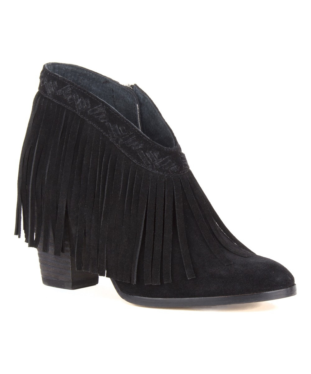 Seychelles Women's Casual boots BLACK - Black World Tour Leather Bootie - Women | Zulily