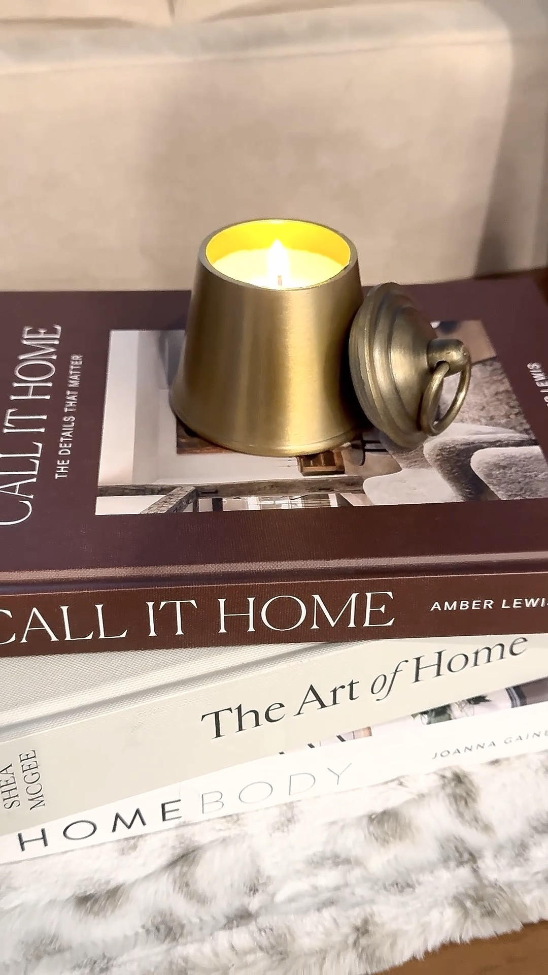 These Hearth & Hand bell candles are such a simple way to elevate any space. The warm, brushed brass finish and timeless bell shape give them that perfect mix of vintage charm and modern farmhouse style. They look just as beautiful unlit as they do glowing, making them a true decor piece you can keep out year-round.
I got a couple in the scent Balsam and Berry as well as Cyprus and Santal.

How to style them:
• Style on a coffee table with a wood tray, neutral books, and dried florals.
• Add to a mantle with greenery and layered frames.
• Place on a nightstand with a linen journal and ceramic vase.
• Mix into a table centerpiece for an intimate, cozy glow. 
• Pair with garland during the holidays for an old-world feel

Hearth And Hand • Bell Candle • Brass Decor • Modern Farmhouse Style • Neutral Home Decor • Timeless Decor • Cozy Home Inspo • LTKHome • Target Finds • Shelf Styling • Coffee Table Decor • Warm And Cozy • Minimalist Decor • Neutral Aesthetic • Living Room Inspo • Tabletop Decor • Home Details • Decor Inspo • Winter Home Decor • Holiday Decor Ideas • Trending Home Decor • LTKFinds • Styled Simple • Home Influencer Favorites • Pine Candle

#LTKHome #LTKGiftGuide #LTKHoliday