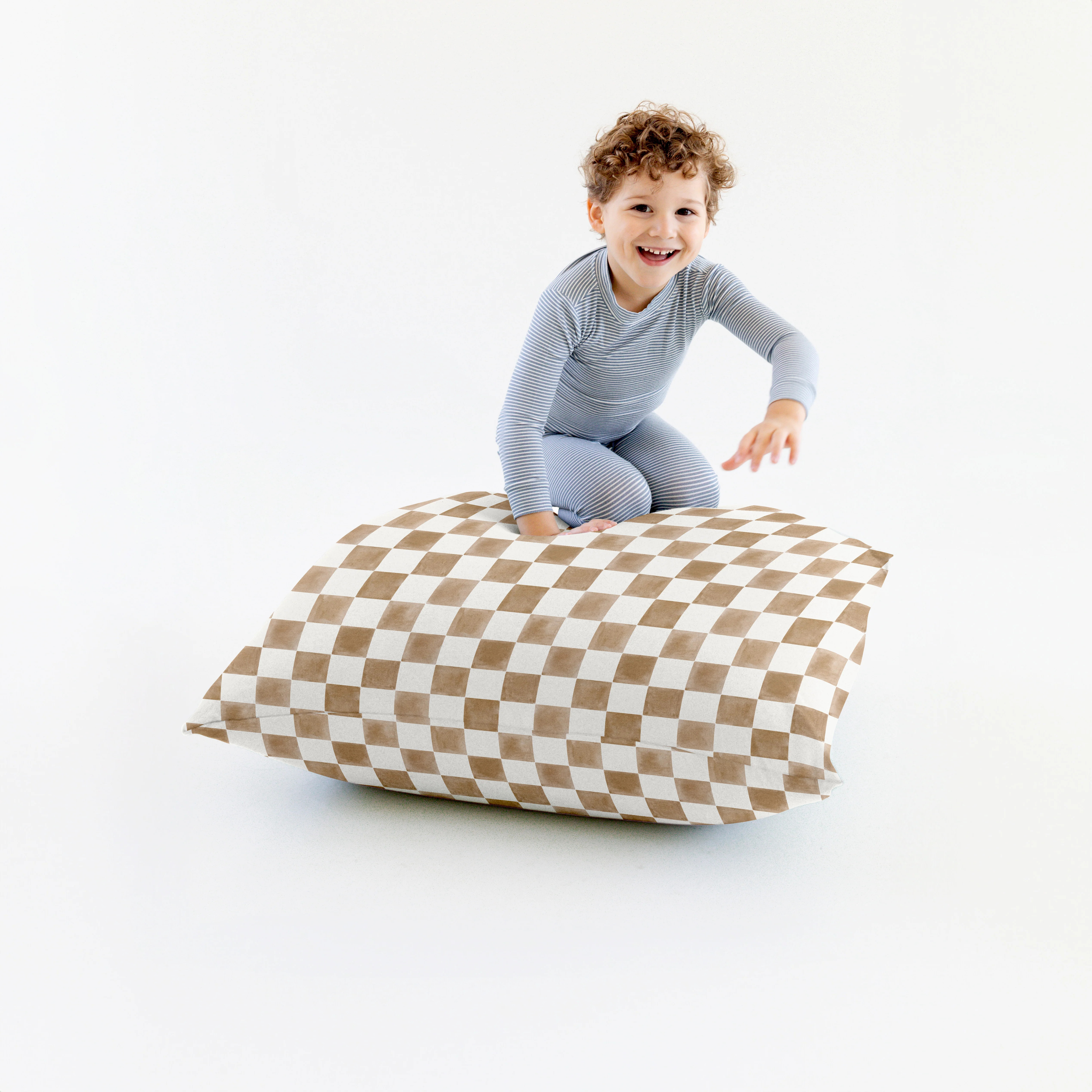 Checker Toffee Bean Bag | Toki Mats
