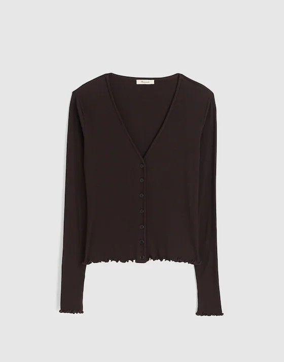 Lettuce-Hem V-Neck Cardigan | Madewell | Madewell