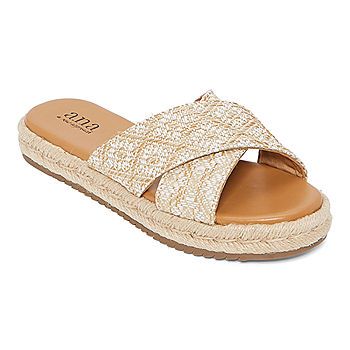 a.n.a Womens Berkely Slide Sandals | JCPenney