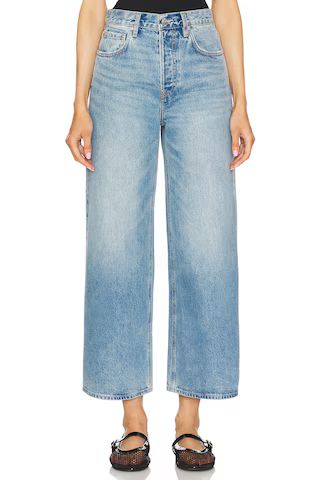 GRLFRND Norah High Rise Crop Wide Leg in Memphis Blue from Revolve.com | Revolve Clothing (Global)