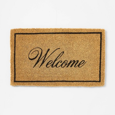 1'6"x2'6" 'Welcome' Coir Doormat Natural - Threshold™ designed with Studio McGee | Target