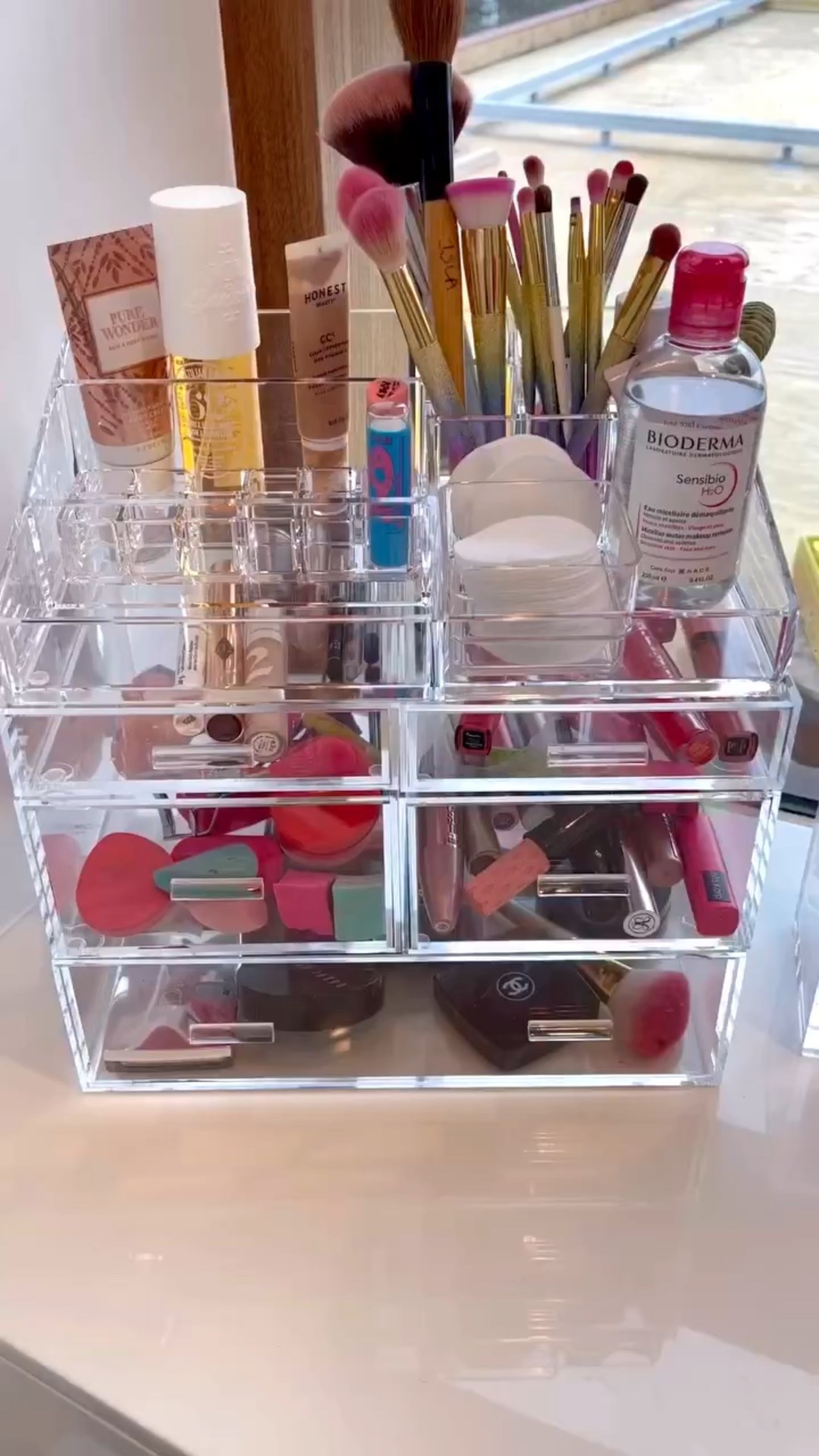 A custom makeup organizer + my #1 trick for keeping it in place - clear museum gel!

Who wants more tips and tricks on how I use museum glue?

#LTKHome