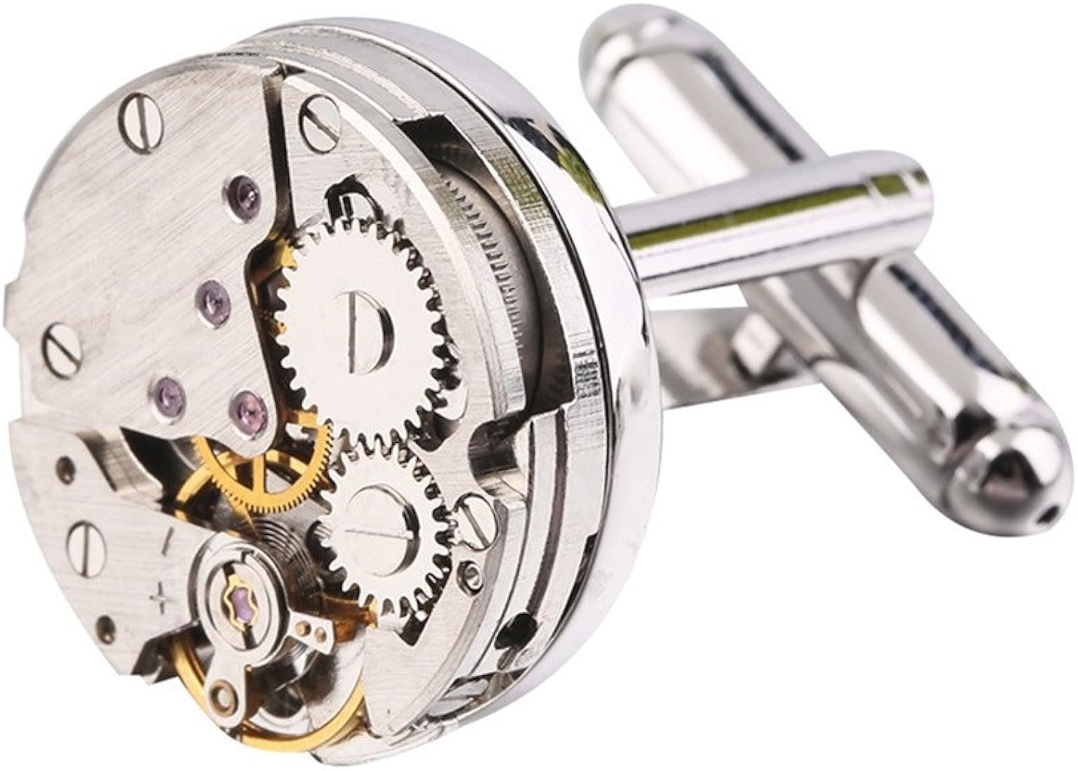 GraceAngie 1Pair Men's Fashion Cuff Links Steampunk Gear Watch Cufflinks Wedding Jewelry Gifts | Amazon (CA)