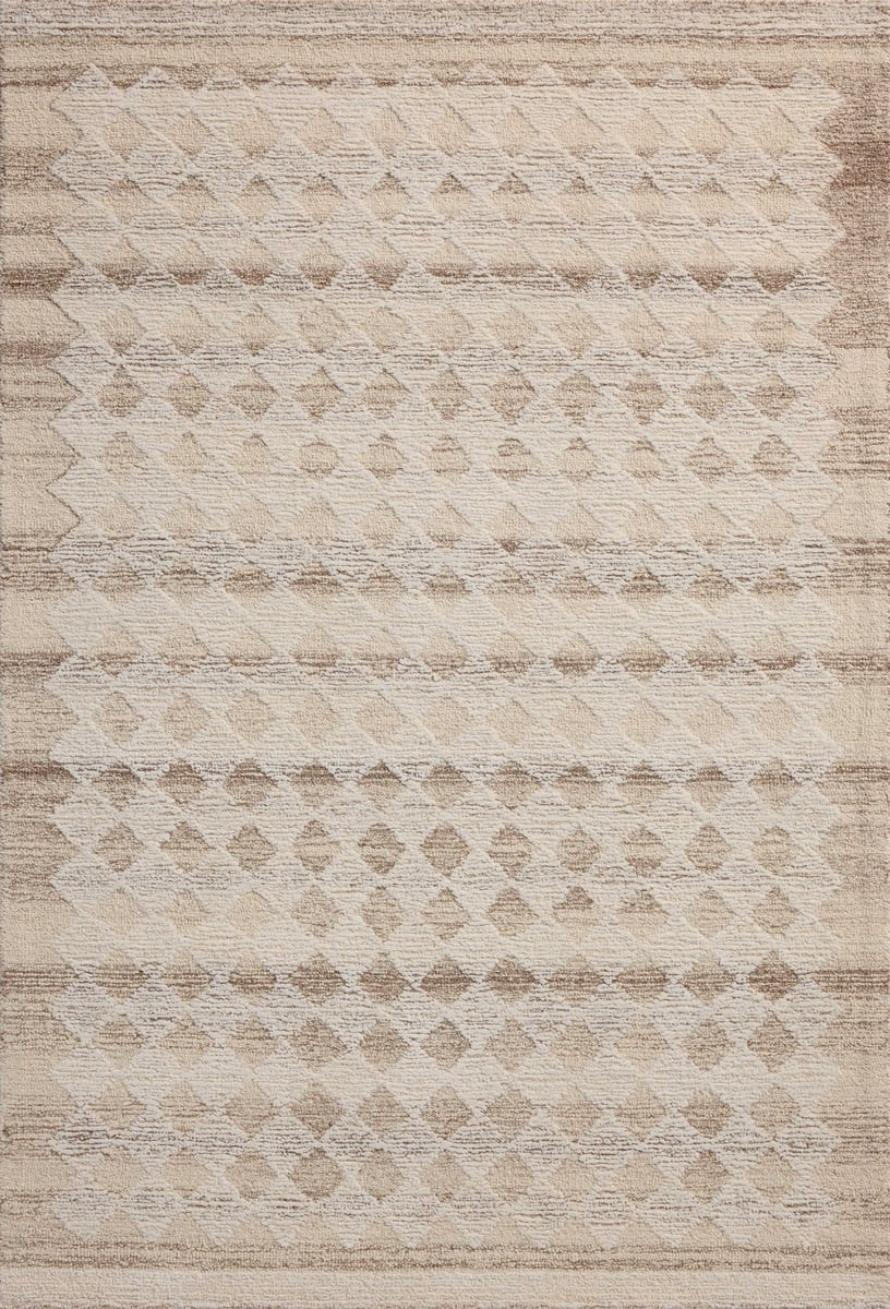 Rae RAE-04 Natural/Ivory Wool Hand-Tufted Area Rug | Rugs Direct