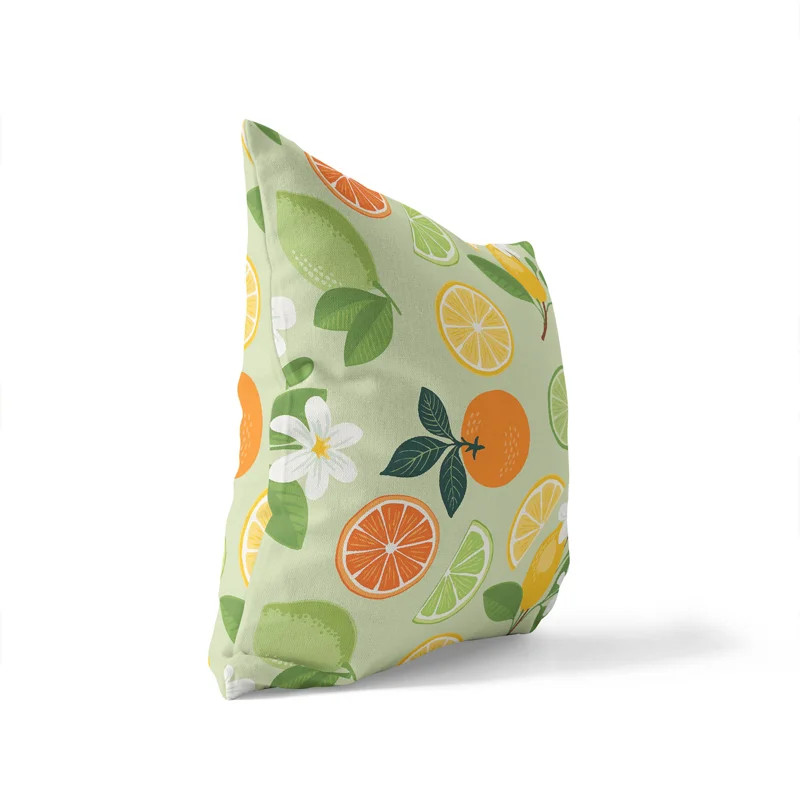 Sunny Citrus Decorative Outdoor Throw Pillow | Wayfair North America