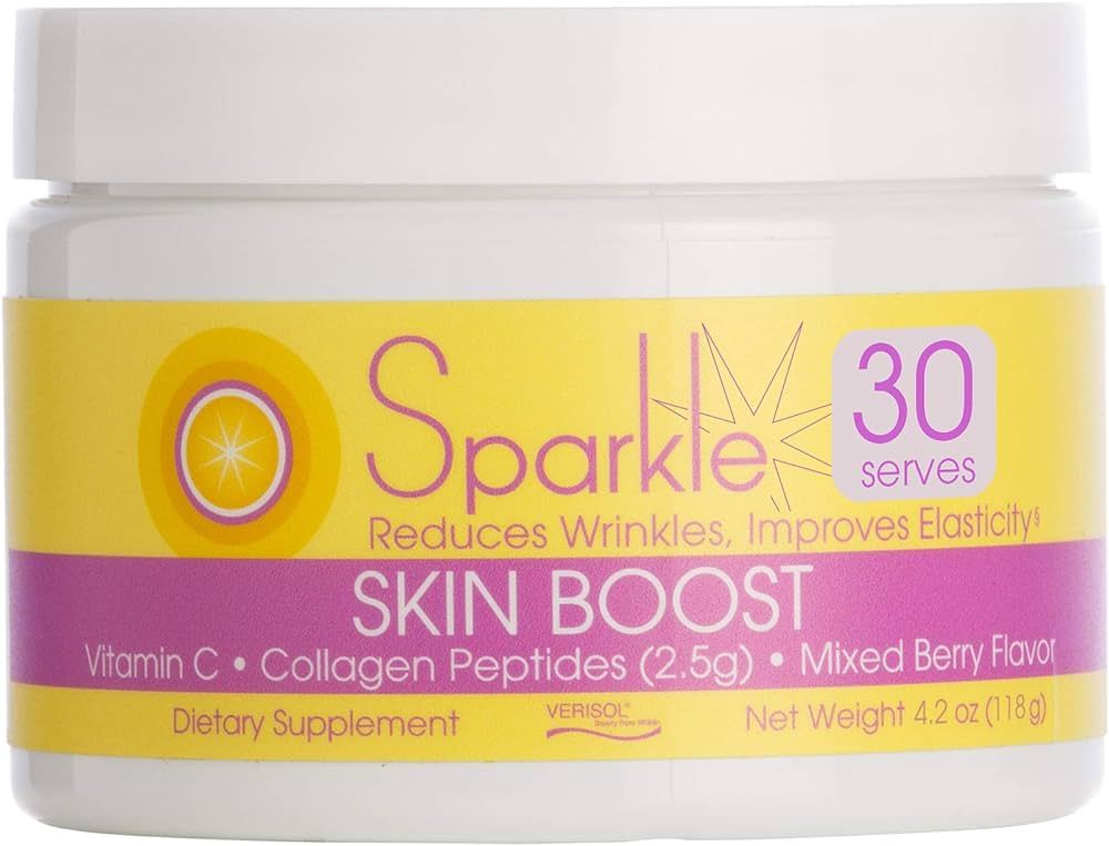 Sparkle Skin Boost (Mixed Berry) [30-Serves] Verisol Collagen Peptides Protein Powder Vitamin C S... | Amazon (US)