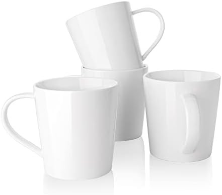 Sweese 629.401 Coffee Mugs - 18 Ounce for Coffee, Tea, Cocoa, Set of 4, White | Amazon (US)