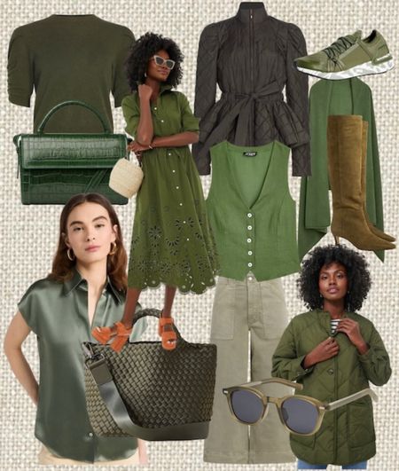 Beautiful olive green fashion pieces 

#LTKFindsUnder100 #LTKItBag #LTKShoeCrush