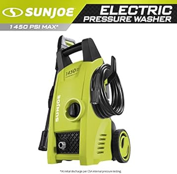 Sun Joe SPX1000 1450 PSI 1.45 GPM 11.5-Amp Electric Pressure Washer, Green | Amazon (US)