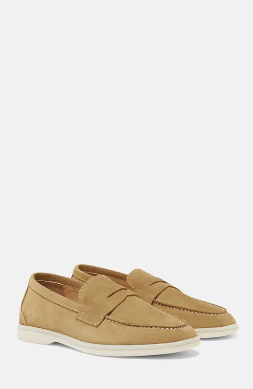 SCAROSSO Luciana Loafers in Beige - Suede at Nordstrom, Size 37.5 | Nordstrom