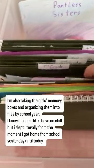 Organize your child’s artwork, schoolwork, and important documents in one bin with labeled folders for each year. Everything in one spot, nice and organized.
#organization #parentingtip 

#LTKHome