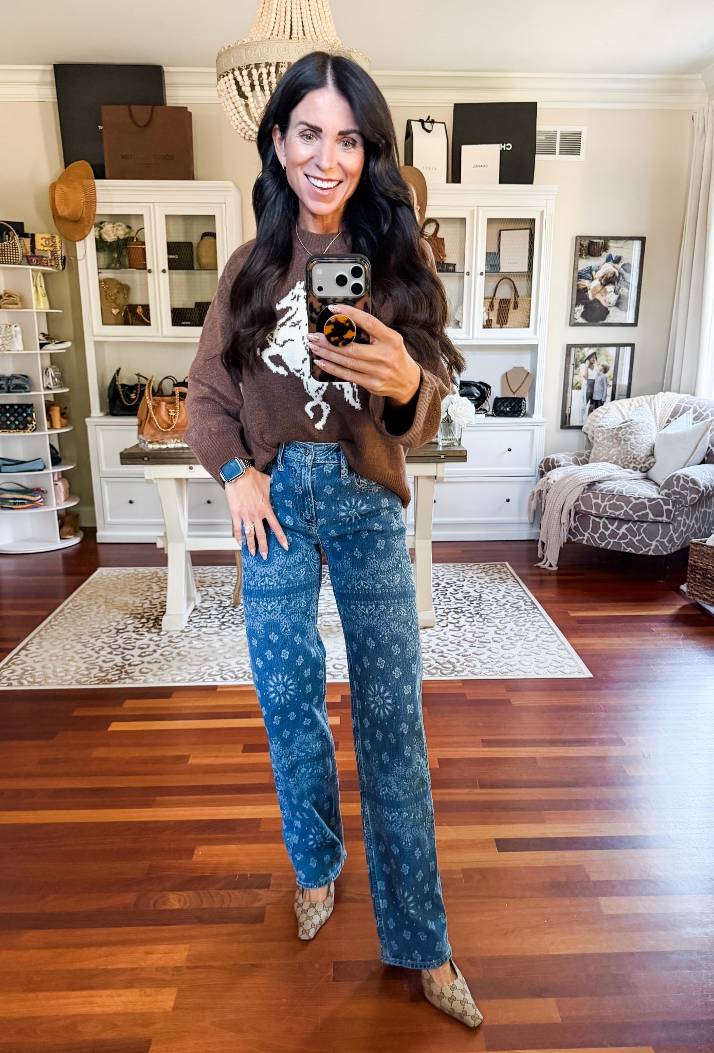 Wearing medium sweater 
24 long denim 
Code AFLTK

#LTKStyleTip #LTKSaleAlert #LTKFallSale