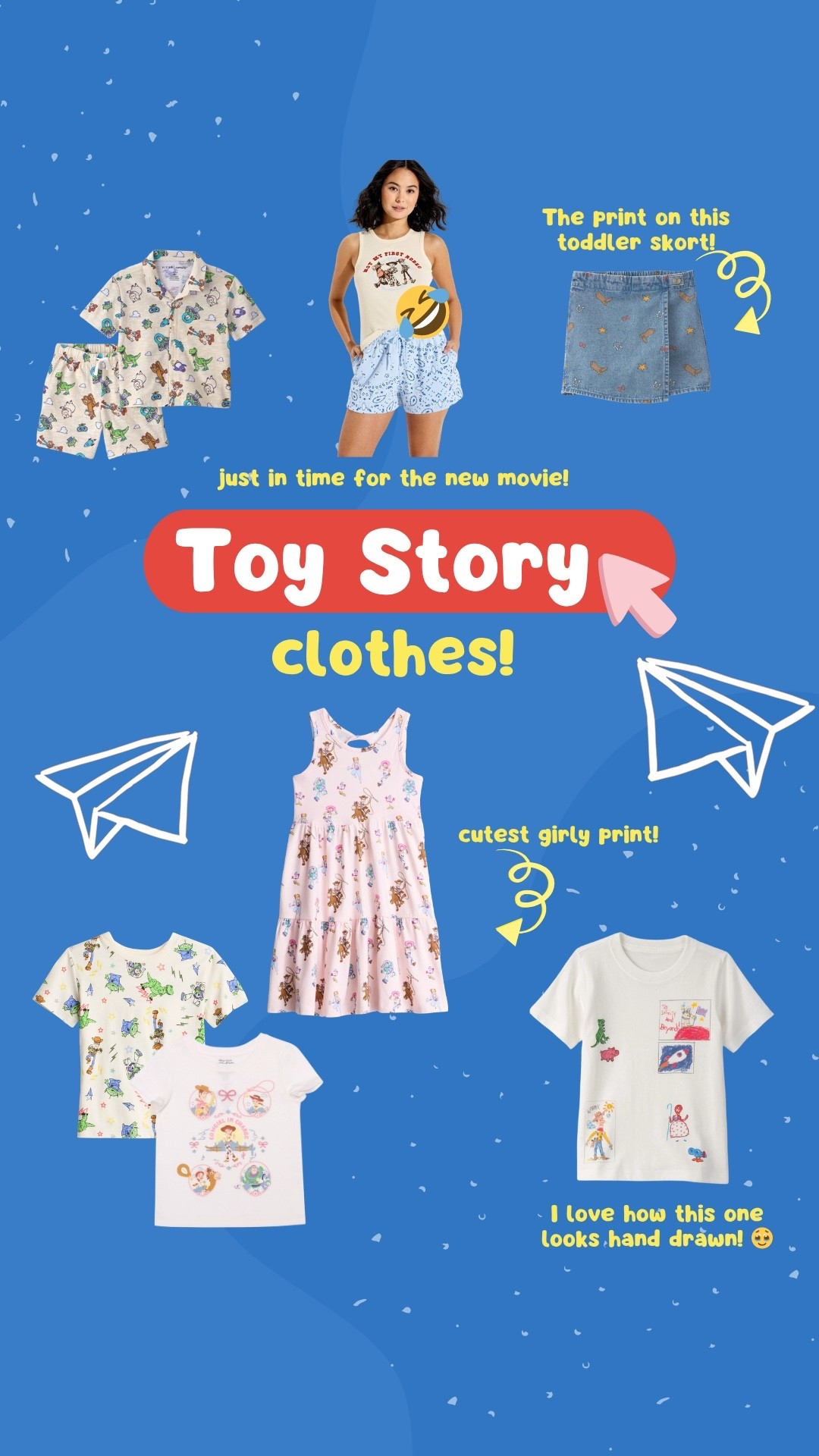 just in time for #5! #toystory #disney #disneybound #characterclothes #cutecharacterclothing #toystory5 #toystorygift #toystorybirthday

#LTKmomlife #LTKKids #LTKBaby