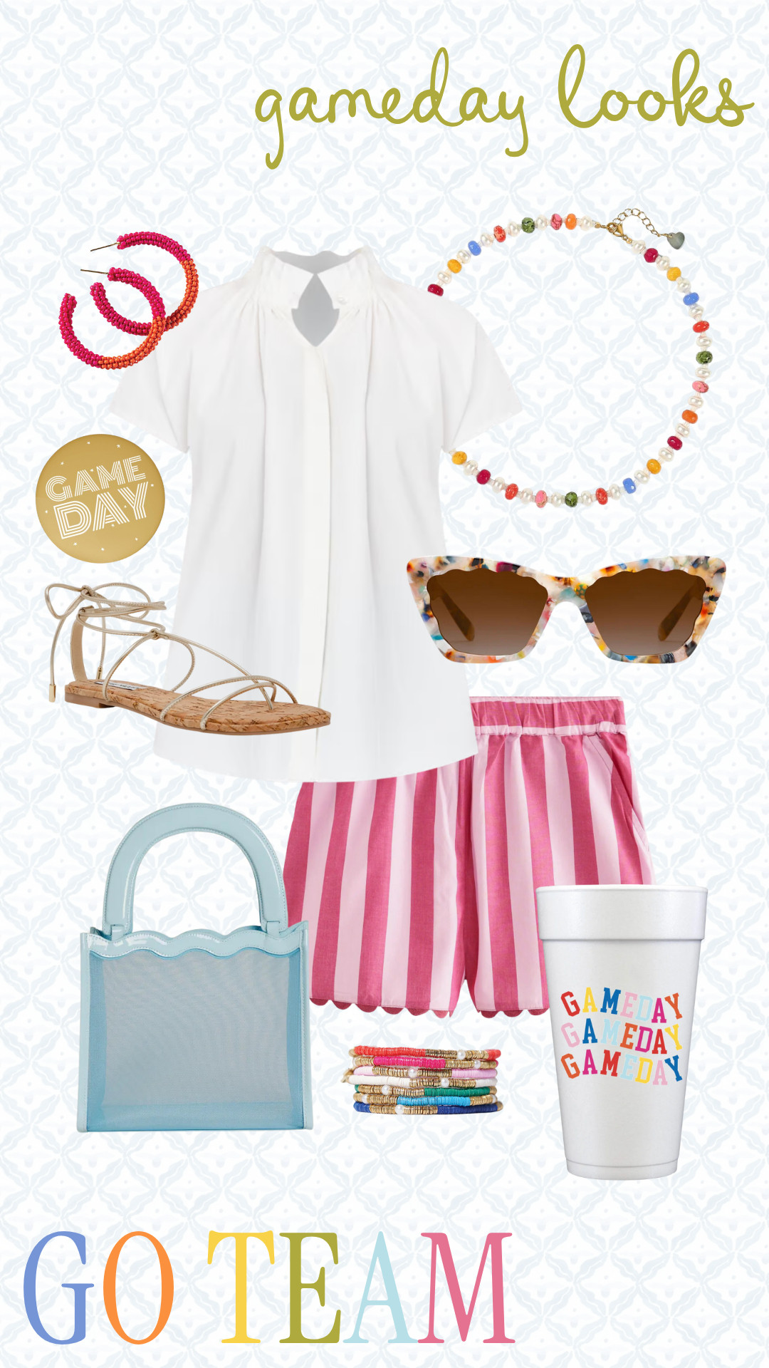 Gameday looks that don't scream gameday... linking some fun colorful options!! 

Can't link the cups but they are Sip Hip Hooary! 

 #LTKSeasonal #LTKParties #LTKShoeCrush