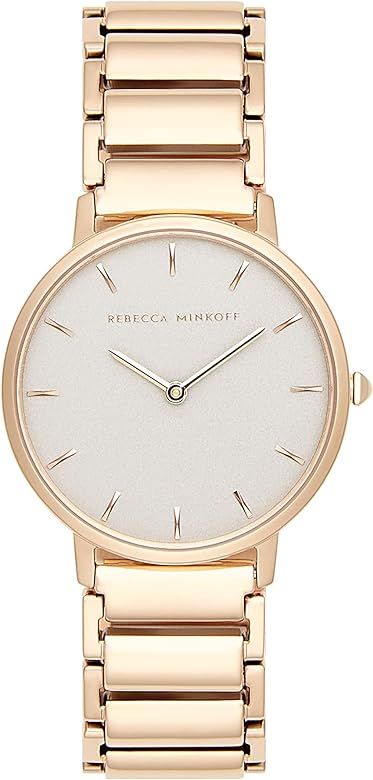 Rebecca Minkoff Women's Quartz Watch with Stainless Steel Strap, Rose Gold, 16 (Model: 2200260) | Amazon (US)