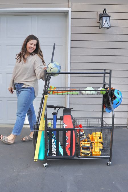 Must-have garage organizer!! I love that it has wheels to go from the garage to driveway to backyard! Plus there are currently $30 off and 10% off coupons that stack!! 

#LTKhome