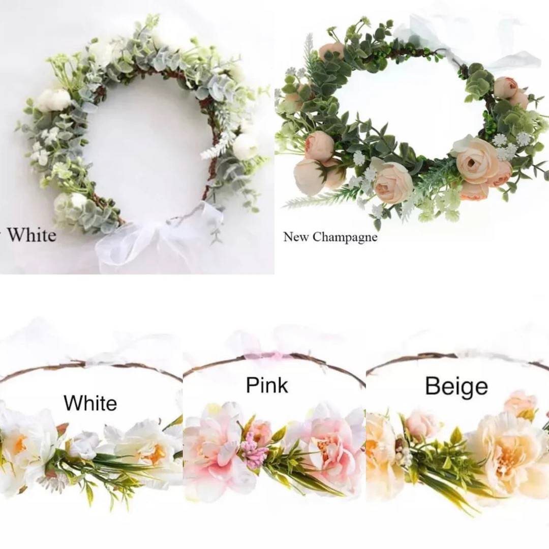 Flower Crown succulent peony floral crown | Wedding flower girl floral crown | Bridal flower crow... | Etsy (US)