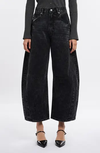 Darted Super High Waist Barrel Jeans | Nordstrom