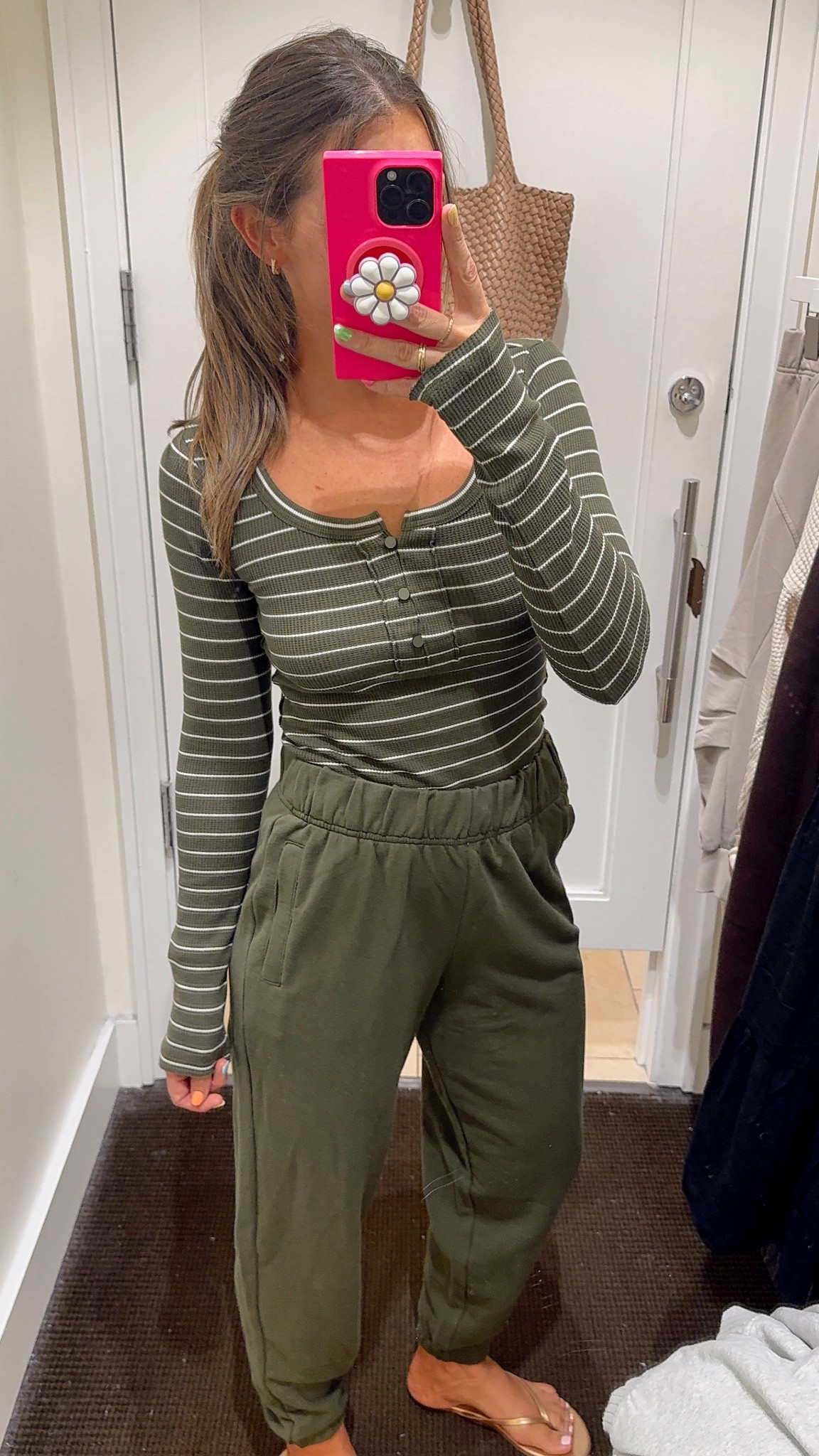 XS top. XXS joggers. 
LTKFALLSALE code for 20% off!!! 