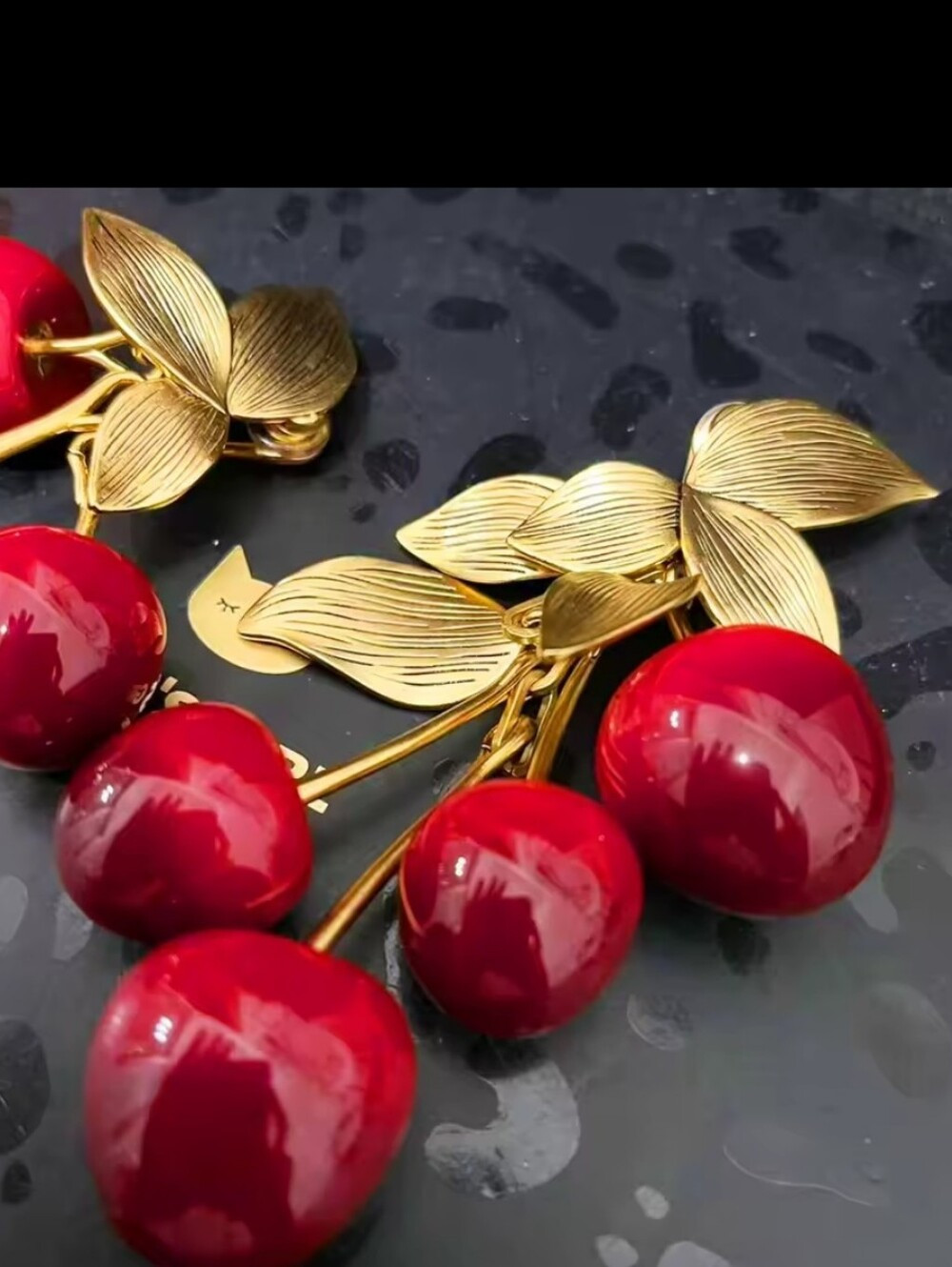 🦋NWT Asimetrical Earrings gilded brass  Lucite | Poshmark