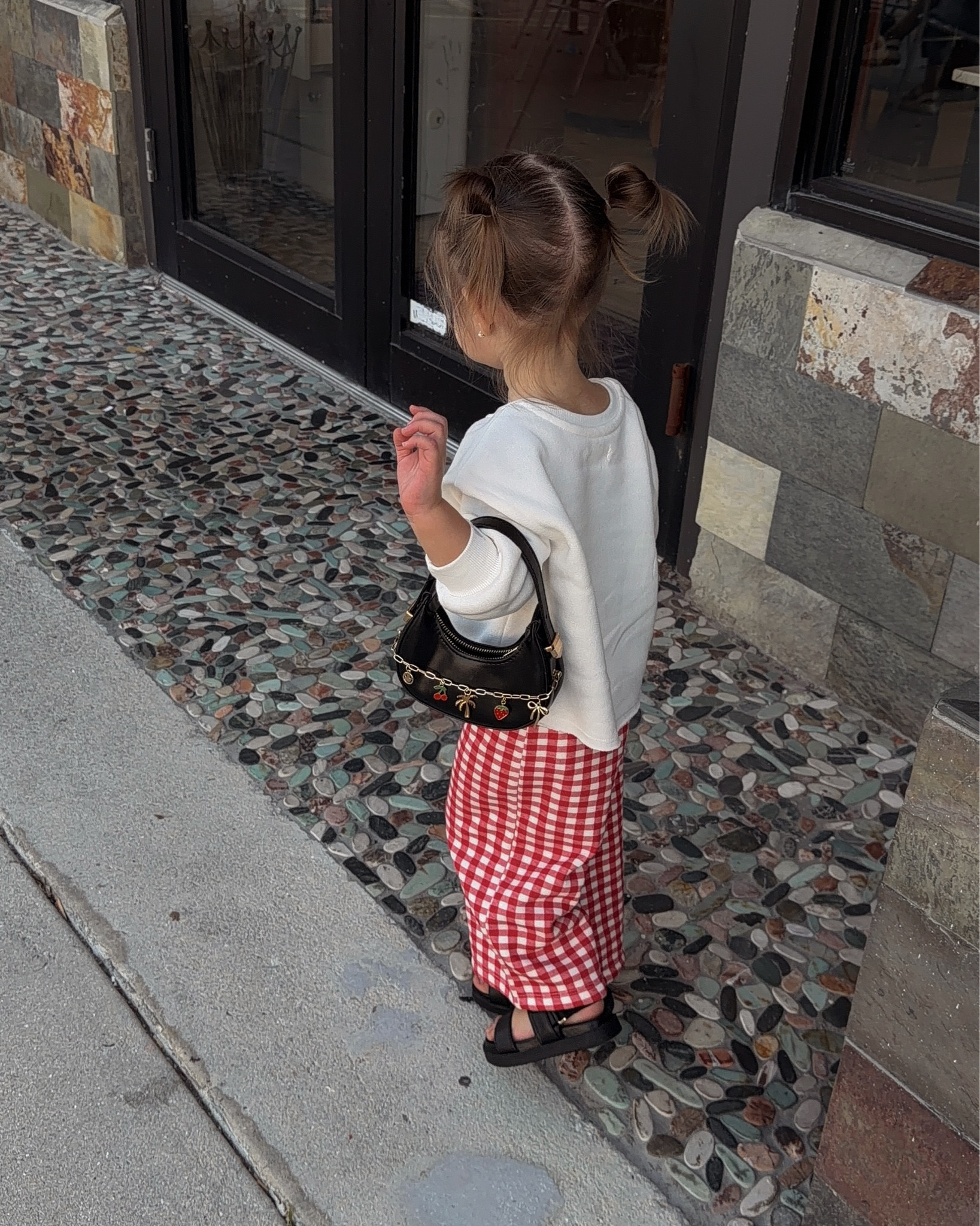 Violet’s outfit of the day 🍒 
Toddler outfit 
Target kids 
Gingham 


#LTKKids #LTKBaby #LTKgrwm