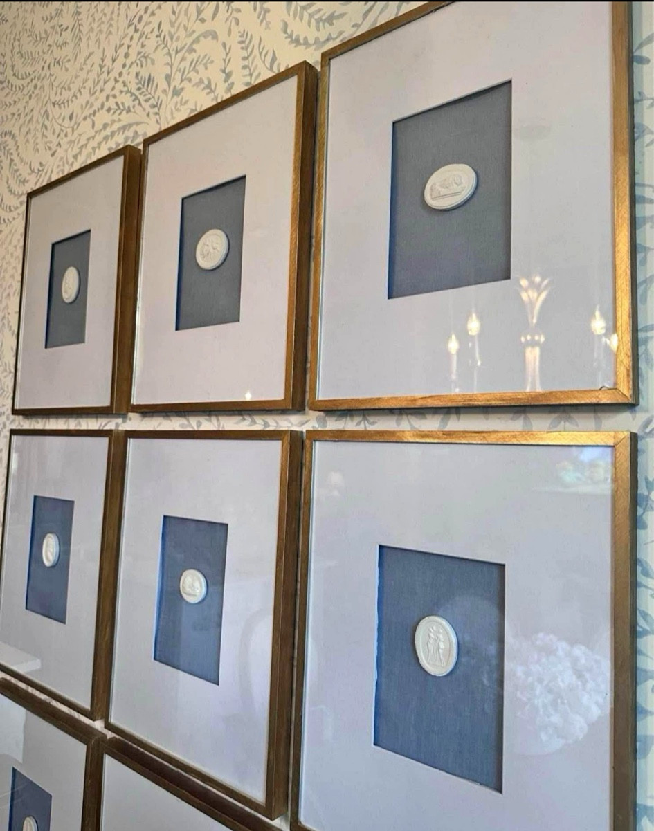 Framed-hang ready intaglios!! SO affordable!! 