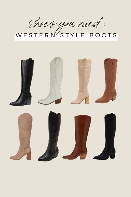 Western boots for fall and winter 

#LTKunder100 #LTKunder50 #LTKshoecrush