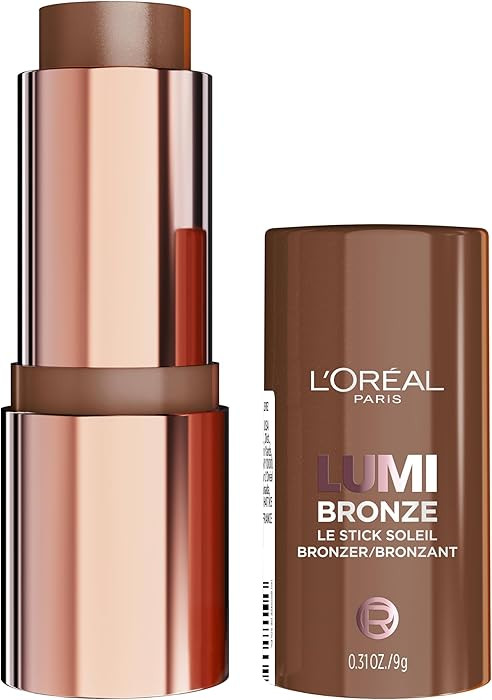 L'Oreal Paris Lumi Bronze Le Stick Soleil Bronzer Stick, Cream-To-Powder Bronzer For A Sunkissed ... | Amazon (US)