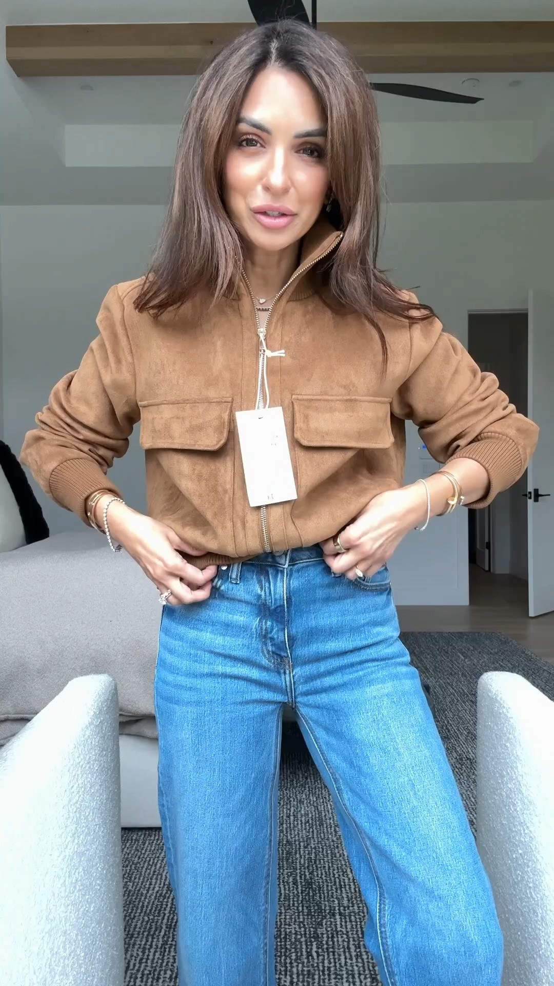 I took an xs In Zara suede bomber, now avail in a new color too! Runs TTS & petite friendly!

#LTKPetite #LTKootd