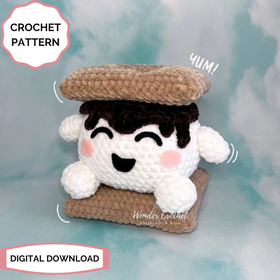 Smores Plush Crochet PATTERN - Amigurumi - Etsy | Etsy (US)