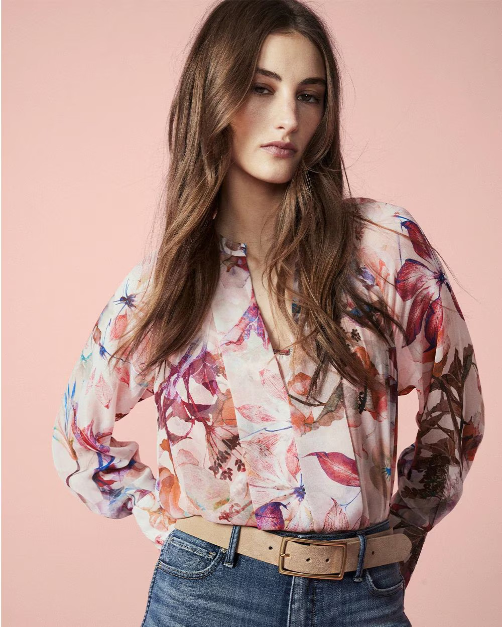 Pleated Front Blouse | White House Black Market