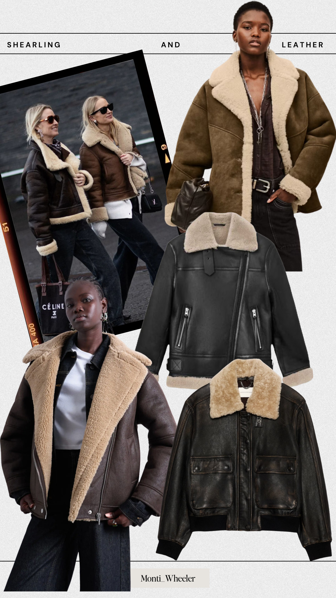 Shearling-lined leather jackets 

 #LTKootd #LTKOver40 #LTKSaleAlert