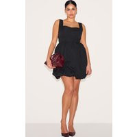 Plus Black Puffball Mini Dress | PrettyLittleThing US