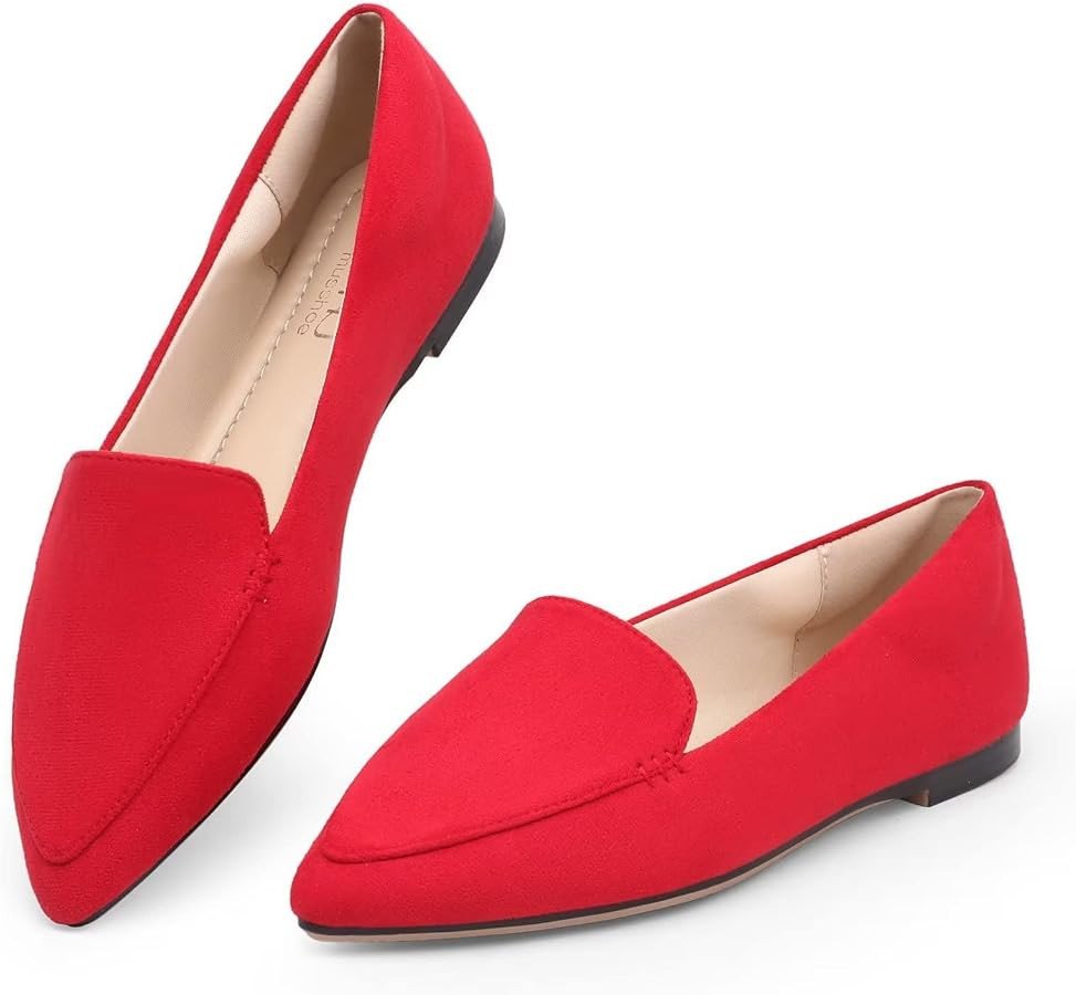 MUSSHOE Loafers for Women Comfortable Pointed Toe Memory Foam Women's Loafers | Amazon (US)