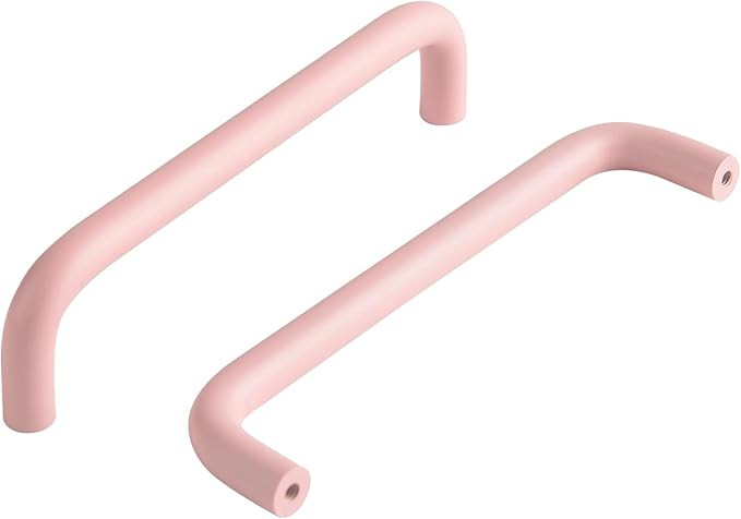 5 Pack Pink Drawer Pulls Colorful Cabinet Handles 5 Inch Hole to Hole Kitchen Hardware for Cabine... | Amazon (US)