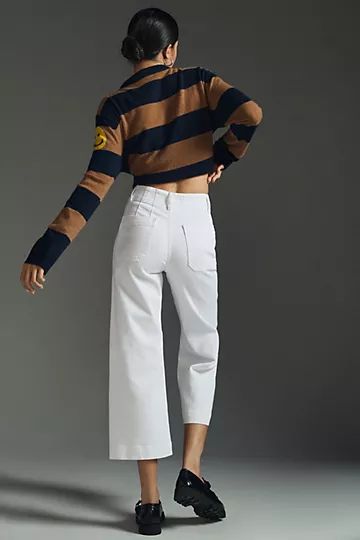 Pilcro The Skipper Cropped Wide-Leg Jeans | Anthropologie (US)