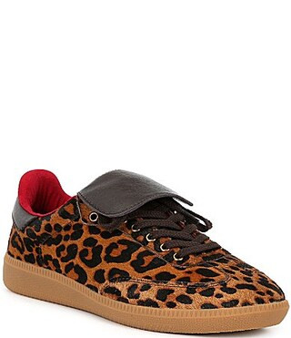 Jeffrey Campbell Dillan Calf Hair Leopard Print Sneakers - 6 | Dillard's