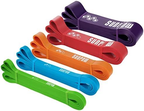 SUNPOW Pull Up Assistance Bands - Set of 5 Resistance Heavy Duty Workout Exercise Crossfit Stretc... | Amazon (US)