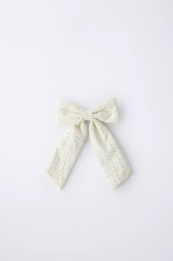ELASTICATED HAIR TIE WITH BOW | Zara UK