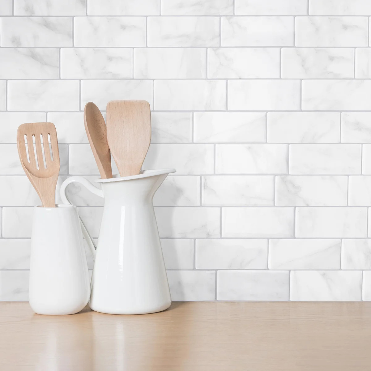 Smart Tiles Peel and Stick Gel Backsplash Tile Metro 12'' x 8'' & Reviews - Wayfair Canada | Wayfair North America