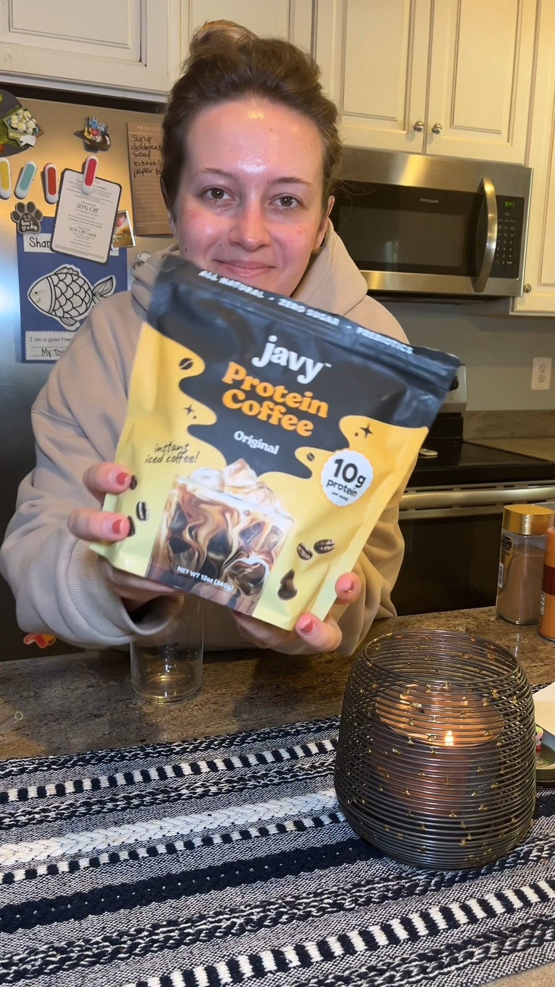 I LOVE this instant protein coffee from Javy. My iced coffee tastes so good and I feel so much fuller! #proteincoffee #icedcoffee #home #icedcoffeerecipe #coffeefinds 

#LTKHome