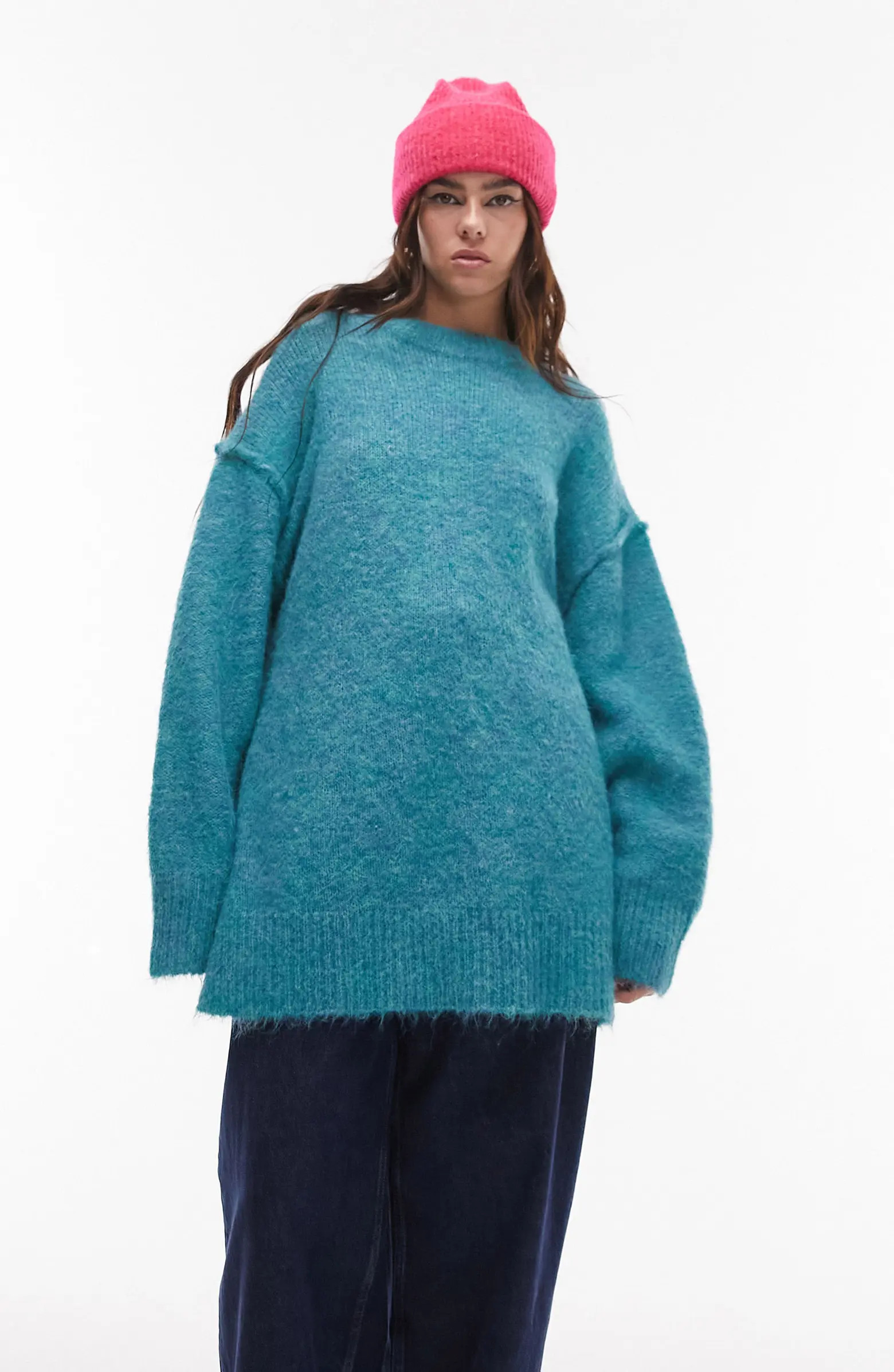 Topshop Oversize Crewneck Sweater | Nordstrom | Nordstrom