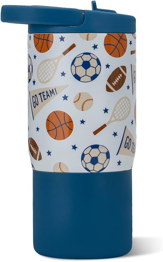 HydroJug Sport 14 oz For Kids 4+ Water Bottle with Straw, All-Stars | Amazon (US)