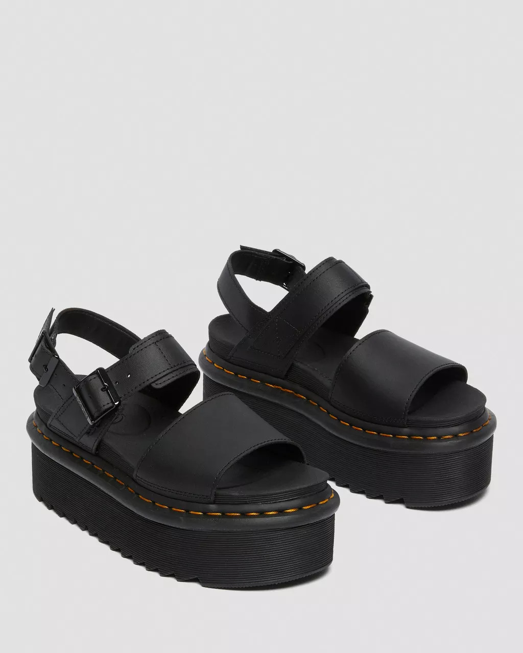 Voss Women's Leather Strap Platform Sandals | Dr. Martens