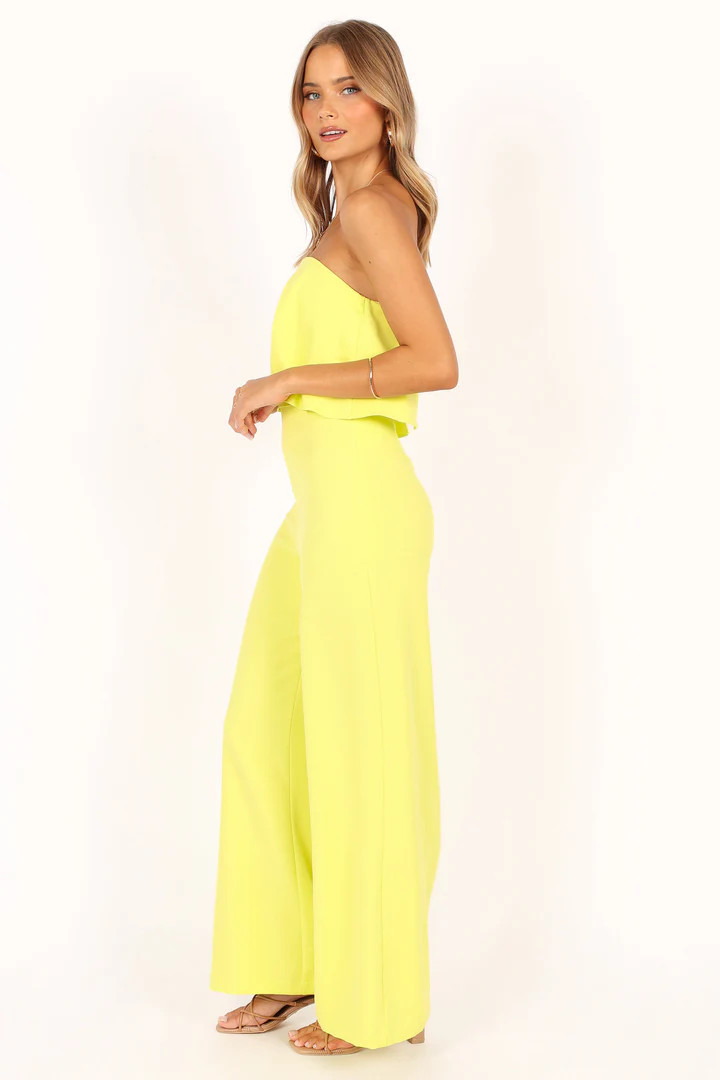 Sonny Strapless Jumpsuit - Lime | Petal & Pup (US)